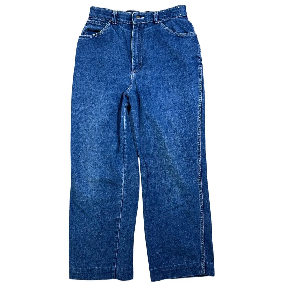 Vintage Sears Carriage Court Jeans Womens 28x29 Denim USA Made 70s 80s Talon Zip